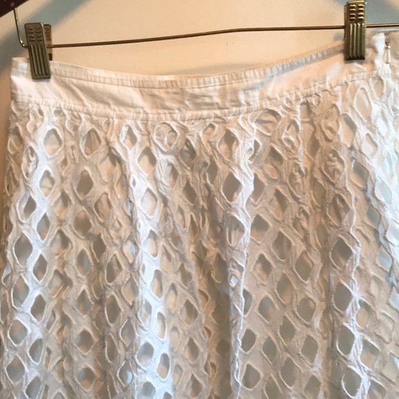 New sz 4 Anthropologie Eclipsed Eyelet skirt - Picture 6 of 8